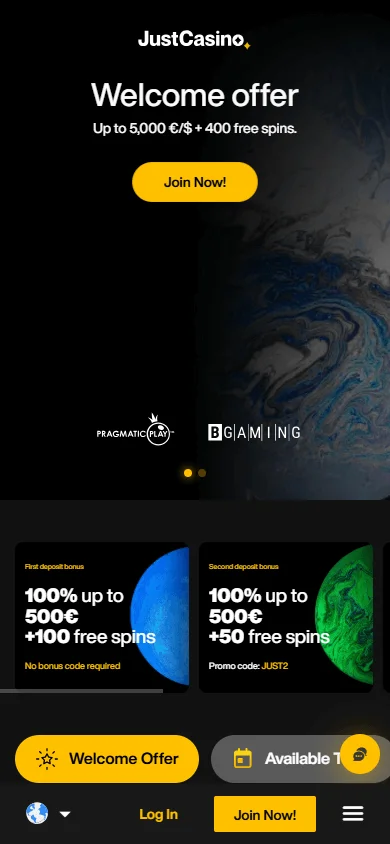Q7 Casino promotions screen on a mobile device